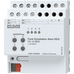 JUNG Радиошина Радиоисполнитель, 4 канала, ~230 V, 50/60 HZ арт. FA14REG