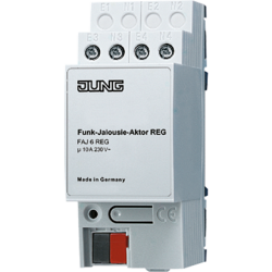 JUNG Радиошина Радиоисполнитель для жалюзи, ~230 V, 50/60 HZ , DIN-рейка арт. FAJ6REG