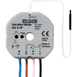 JUNG Радиоуправляемое реле для жалюзи скрытого монтажа в станд монт коробку арт. FAJ6UP
