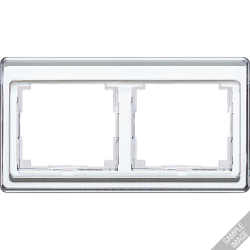 JUNG SL 500 Серебро Рамка 3-я горизонтальная арт. SL5830SI