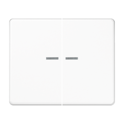 JUNG SL 500 Бел Клавиша 2-я с подсветкой арт. SL595KO5WW