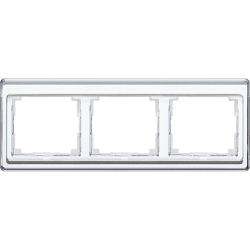 JUNG SL 500 Белая Рамка 3-ая горизонтальная арт. SL5830WW