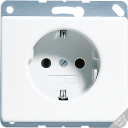 JUNG SL 500 Бронза Розетка с/з с защитными шторками винт. зажим арт. SL521KIGB