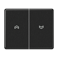 JUNG SL 500 Черный Клавиша 2-я жалюзийная арт. SL595PSW