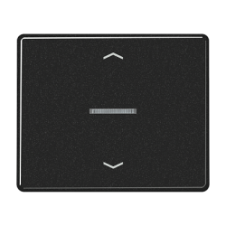 JUNG SL 500 Черный Накладка нажимного электронного жалюзийного выключателя арт. SL5232SW