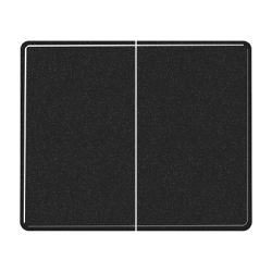 JUNG SL 500 Черный Накладка светорегулятора 2-х канального нажимного арт. SL1565.07SW