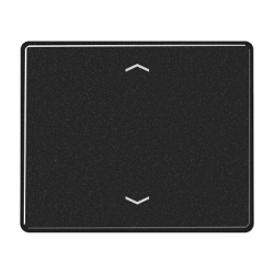 JUNG SL 500 Черный Накладка нажимного электронного жалюзийного выключателя с ДУ (радио) арт. SL5232FSW