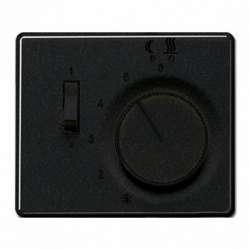 JUNG SL 500 Черный Накладка регулятора теплого пола(мех.FTR231U) арт. SLFTR231PLSW