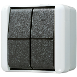 JUNG Выключатель сдвоенный IP44 арт. 805W