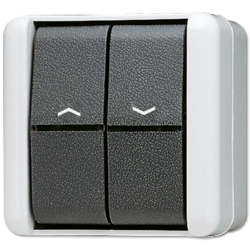 JUNG Выключатель управления жалюзи для накладного монтажа IP44 арт. 809VW