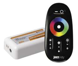 Jazzway Контроллер RGB PRC-4000RF BL (черный) 12/24V 216/432Вт арт. .1019295