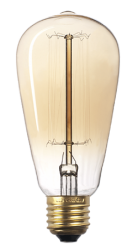 Jazzway Лампа накаливания RETRO ST64 GOLD 40W E27 арт. .2858276