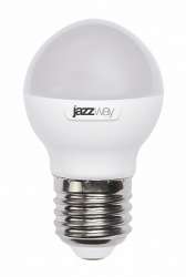 Jazzway Лампа светодиодная (LED) «шар» d45мм E27 180° 7Вт 220-240В матовая тепло-белая желтая 3000К арт. .1027863-2