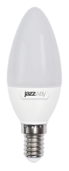 Jazzway Лампа светодиодная (LED) «свеча» d38мм E14 220° 7Вт 220-240В матовая тепло-белая желтая 3000К арт. .1027818-2