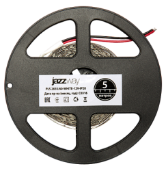 Jazzway Лента PLS 2835/120-12V- WW IP20 5m (теплый белый) арт. .2859075