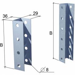 КМ Опора для консолей 400-500, 180мм арт. OKB