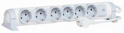 Legrand "Комфорт" Удлинитель 6 розетки с/з,шнур 1,5м., 3500W, фиксируемый поворотный блок арт. 694636