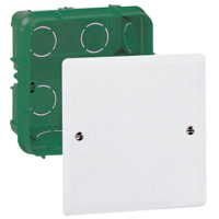 Legrand Batik Коробка распределительная для сплошных стен 85х85х40 с крышкой 100х100мм арт. 089271