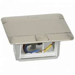 Legrand Блок выдвижной 4 мод., нерж.сталь арт. 054021