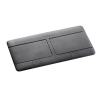 Legrand Блок выдвижной 8(2х4)мод. черный арт. 054028