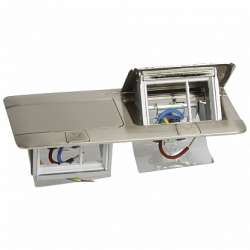 Legrand Блок выдвижной 8(2х4)мод. нер.сталь арт. 054023