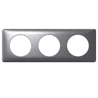Legrand Celiane Алюминий Рамка 3-ая (2+2+2 мод) арт. 068923