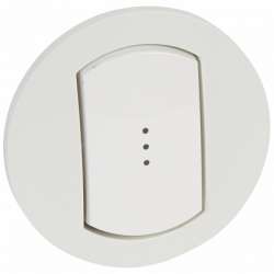 Legrand Celiane Бел Клавиша 2-ая с подсв. IP44 арт. 067804