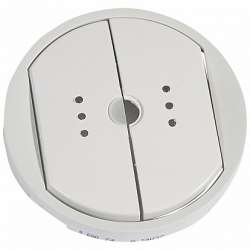 Legrand Celiane Бел Накладка выключателя двухкл. с индикацией арт. 068074