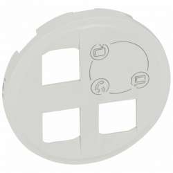 Legrand Celiane Белый Накладка розетки RJ 45 STP категория 6 с этикеткой арт. 068291