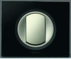 Legrand Celiane Черное стекло Рамка 1ая арт. 069301