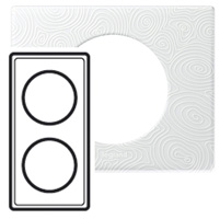 Legrand Celiane Фарфор Рамка Белая Феерия 2 поста (4 модуля) арт. 069352