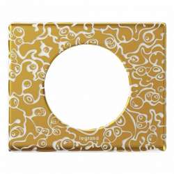 Legrand Celiane Фарфор Рамка Золотая Феерия 2 поста (4 модуля) арт. 069332