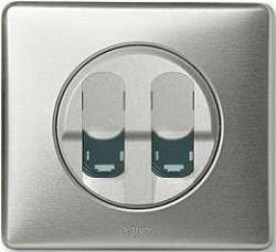 Legrand Celiane Графит Накладка розетки RJ-45 двойная арт. 064936