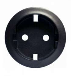 Legrand Celiane Графит Накладка розетки с/з, безвинт.зажим арт. 064927