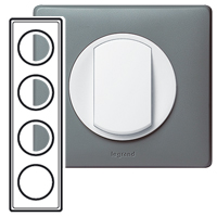 Legrand Celiane Грей Рамка 4-ая (2+2+2+2 мод) арт. 068744