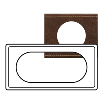 Legrand Celiane Коричневая текстурная кожа Рамка 4/5 модуля арт. 069405