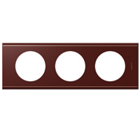 Legrand Celiane Кожа Классик Рамка 3-ая (2+2+2 мод) арт. 69293