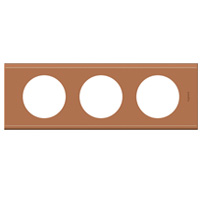 Legrand Celiane Кожа Крем Карамель Рамка 3-ая (2+2+2 мод) арт. 069283