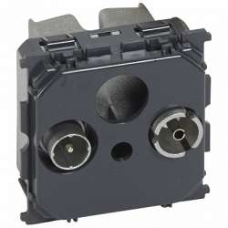 Legrand Celiane Мех TV-FM розетка оконечная 10 дБ 2 мод арт. 067385