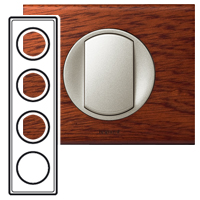 Legrand Celiane Орех Рамка 4-ая (2+2+2+2 мод) арт. 069224