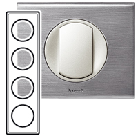 Legrand Celiane Сталь фактурная Рамка 4-ая (2+2+2+2 мод) арт. 069104