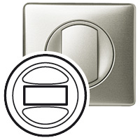 Legrand Celiane Стекло/металлик  Накладка выключатели арт. 068340