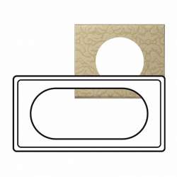 Legrand Celiane Текстиль орнамент Рамка 2х2 поста (2х5 модулей) арт. 069417