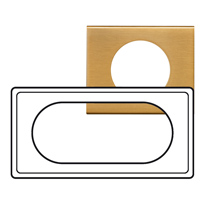 Legrand Celiane Золото Рамка 2 поста (4/5 модулей) арт. 069135