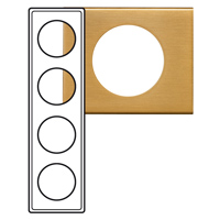 Legrand Celiane Золото Рамка 4 поста (8 модулей) арт. 069134