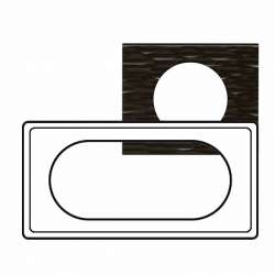 Legrand Celiane2 Черный никель Рамка 1-я (2 мод) арт. 069031