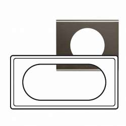 Legrand Celiane2 Черный никель Рамка 6/8 мод арт. 069036