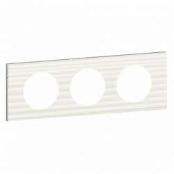 Legrand Celiane2 Corian Белый Рельеф Рамка 4-ая (2+2+2+2 мод) арт. 069014