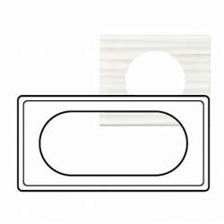 Legrand Celiane2 Corian Черный рифленый Рамка 1-я (2 мод) арт. 069021