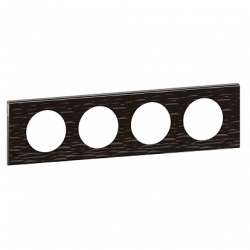 Legrand Celiane2 Corian Черный рифленый Рамка 4/5 мод арт. 069025